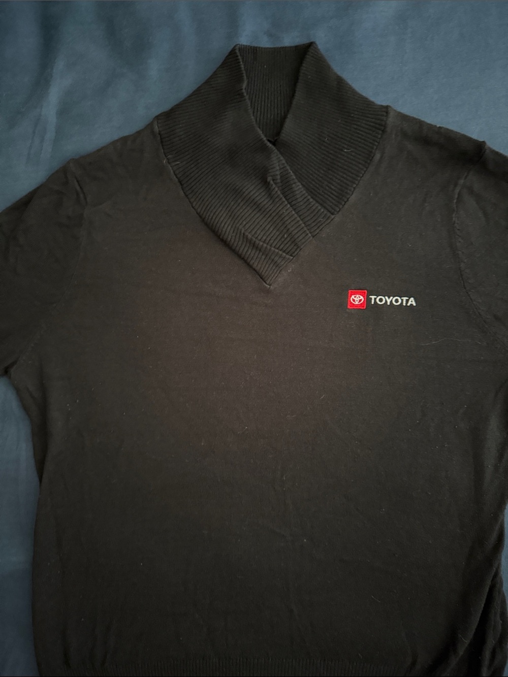 Toyota Black Cowl-Neck Sweater